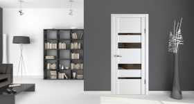 Коллекция межкомнатных дверей с черными стеклами и зеркалами Коллекция межкомнатных дверей с черными стеклами и зеркалами